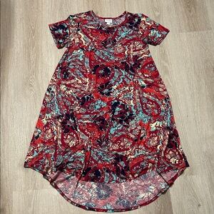 LulaRoe Carly Swing T Shirt Casual High Low Dress